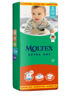 MOLTEX Extra Dry Junior, 52 autiņbiksītes — sausums līdz 12 stundām