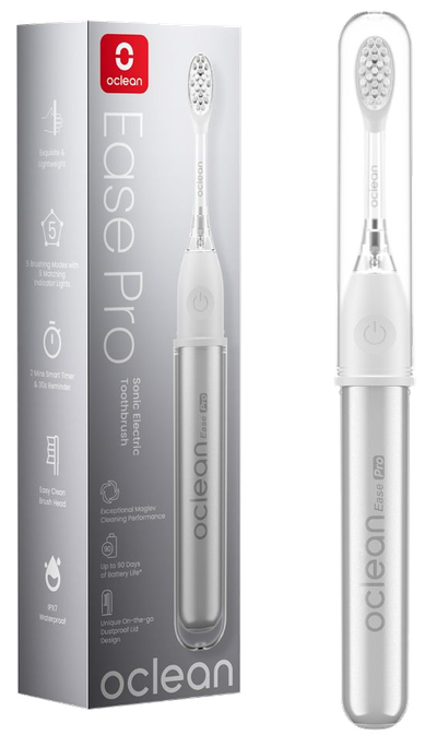 OCLEAN Ease Pro Silver – elektriskā zobu birste (1 gab.)