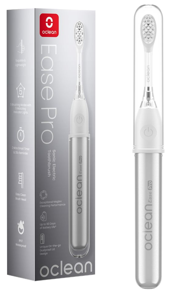 OCLEAN Ease Pro Silver – elektriskā zobu birste (1 gab.)