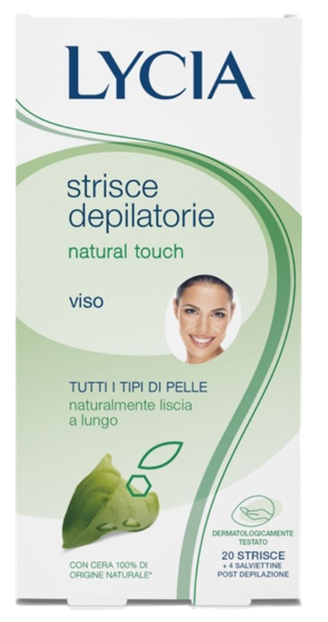 LYCIA Natural Touch sejas depilācijas vaska sloksnes 20 gab.