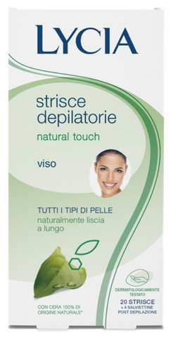 LYCIA Natural Touch sejas depilācijas vaska sloksnes 20 gab.