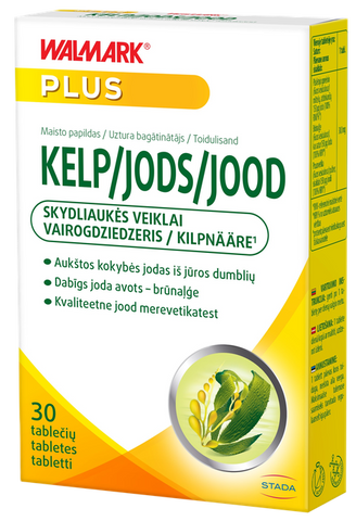 WALMARK Joda tabletes 150 mcg – 30 gab.