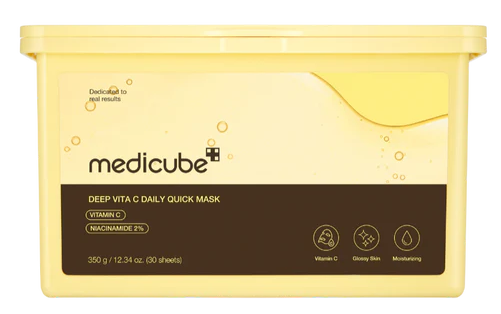 MEDICUBE Deep Vita C Daily Quick sejas kopšanas maska, 30 gab.