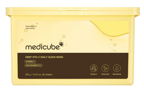 MEDICUBE Deep Vita C Daily Quick sejas kopšanas maska, 30 gab.