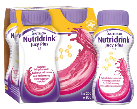 NUTRICIA Nutridrink Jucy Plus (Atsvaidzinošas Aveņu Garšas) 200 ml dzēriens, iepakojumā 4 gab.