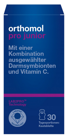ORTHOMOL Pro Junior, 30 košļājamas tabletes lāča formā