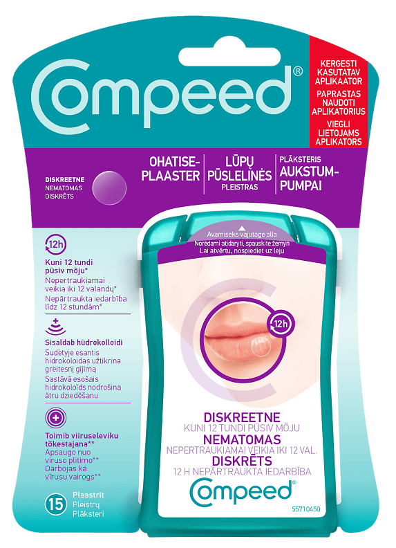 COMPEED hidrokoloīdu plāksteri aukstumpumpām – 15 gab.