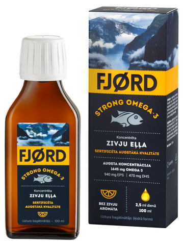 Omega-3 zivju eļļa FJORD, 100 ml