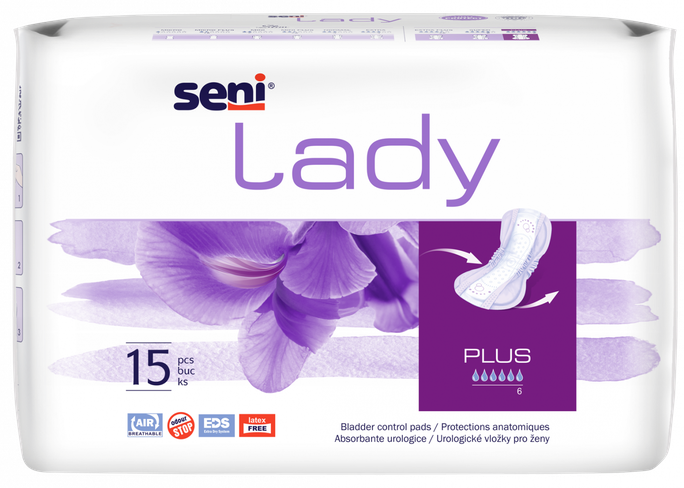 SENI Lady Plus uroloģiskie ieliktņi 15 gab.