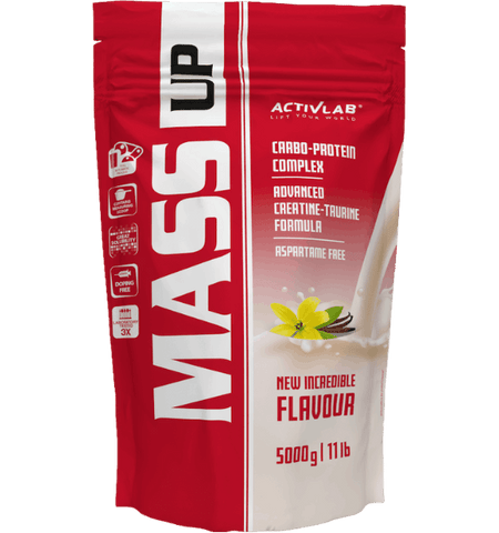 Vanīlijas aromāta ACTIVLAB Mass Up pulveris, 500 g