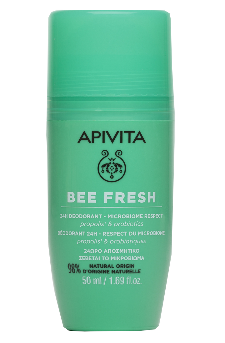 APIVITA Bee Fresh Dezodorants ar Microbiome Respect tehnolģiju, 50 ml, 24h aizsardzība
