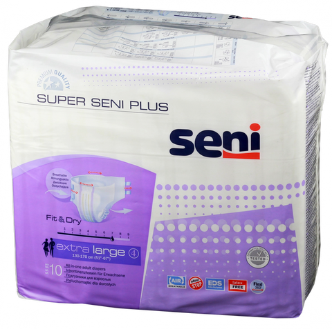 SENI Super Plus autiņbiksītes Extra Large izmērā — 10 gab.
