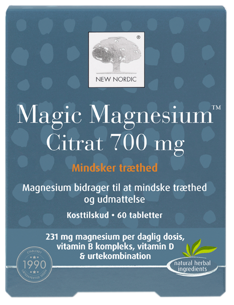 NEW NORDIC Magnija Citrāts Magic - 60 tabletes