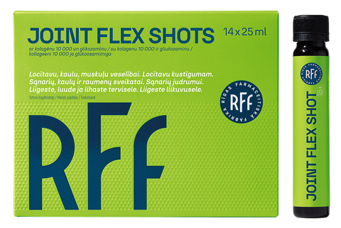 RFF Joint Flex 14 pudelītes pa 25 ml — locītavu un kaulu elastības atbalsts