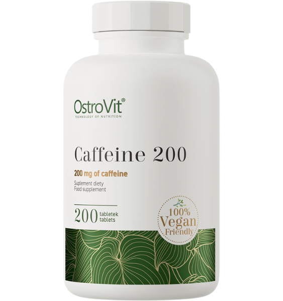 OstroVit Kofeīns 200 mg — 200 tabletes sportistiem