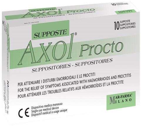 AXOL Procto svecītes, 10 gab.