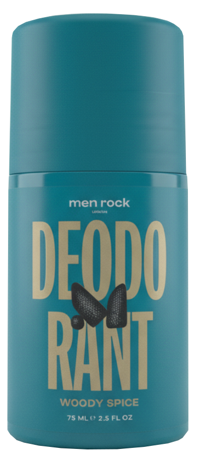 MEN ROCK Woody Spice — dezodorants rullītis 75 ml