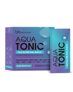 BIOFARMACIJA Aqua Tonic Alkaline - 10 paciņu iepakojums ar sārmainiem elektrolitiem