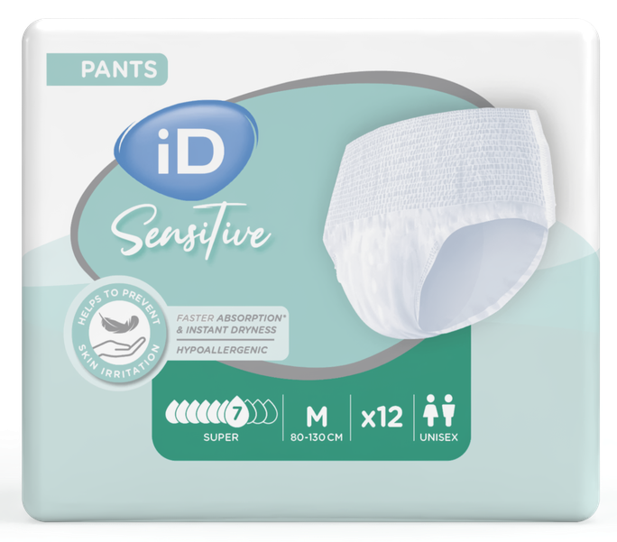 ID Sensitive Pants Super M (80-120 cm) biksītes 12 gab.