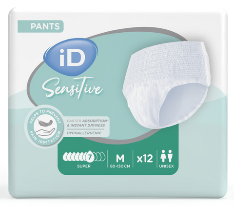 ID Sensitive Pants Super M (80-120 cm) biksītes 12 gab.