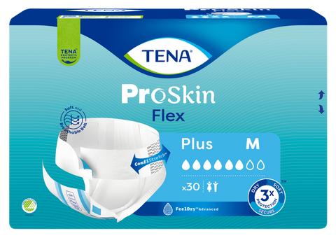 TENA Flex Plus M - autiņbiksītes (30 gab.)