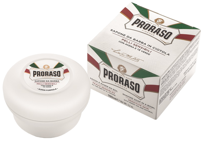 PRORASO Jūtīgai ādai paredzētās skūšanās ziepes, 150 ml