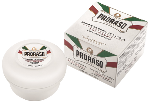 PRORASO Jūtīgai ādai paredzētās skūšanās ziepes, 150 ml