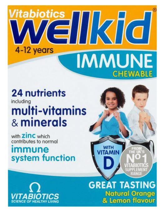 WELLKID IMMUNE košļājamās tabletītes, 30 gab.