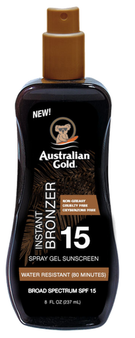 AUSTRALIAN GOLD SPF 15 Bronzētājs Gel-sprejs, 237 ml