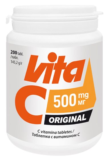 VITABALANS C vitamīns 500 mg Original, 200 tabletes