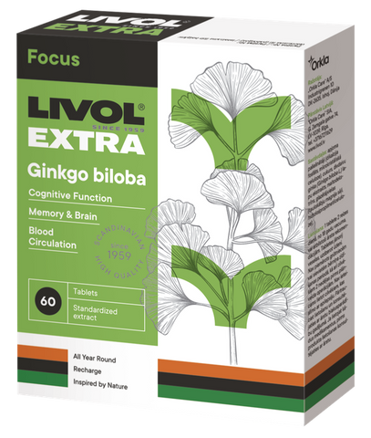 LIVOL Ginkgo Biloba Extra tabletes 60 gabali