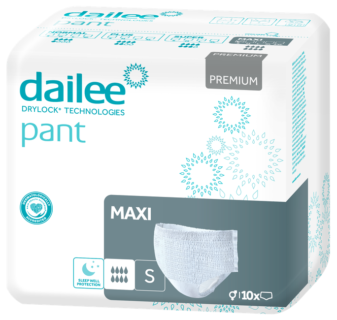 Premium Maxi S DAILEE biksītes urīna nesaturēšanai, iepakojums 10 gab.