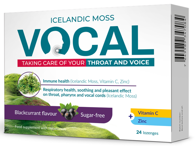 VOCAL Melnu jāņogu pastiliņas, 24 iepakojumā