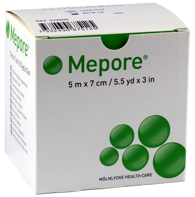 Leikoplasts MEPORE Film&Pad rullī 5 m × 7 cm (1 gab.)