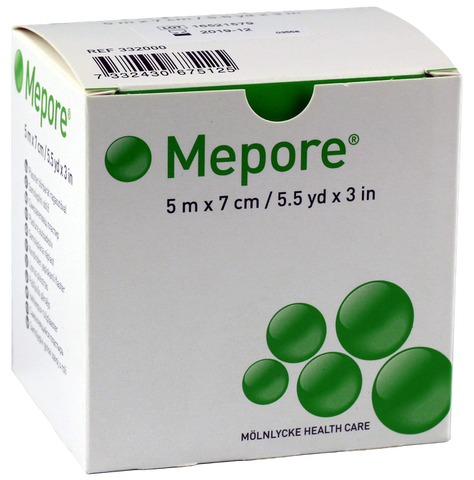 Leikoplasts MEPORE Film&Pad rullī 5 m × 7 cm (1 gab.)