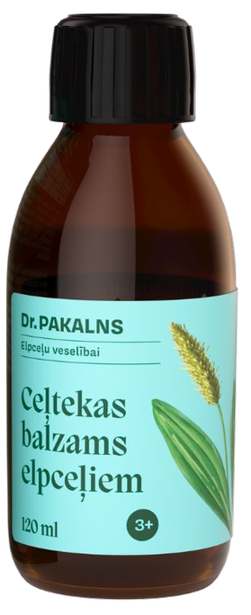 Ceļtekas balzams elpceļiem DR. PAKALNS, 120 ml
