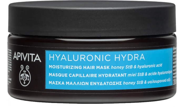 APIVITA Hyaluronic Hydra mitrinoša matu maska, 200 ml