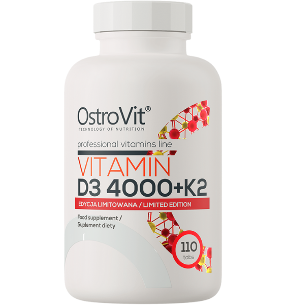 OSTROVIT D3 vitamīns 4000 IU ar K2, 110 tabletes