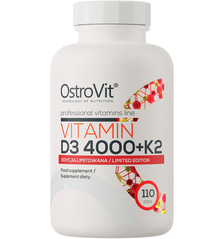 OSTROVIT D3 vitamīns 4000 IU ar K2, 110 tabletes