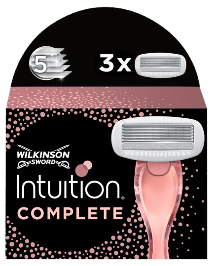 WILKINSON SWORD Intuition Complete – 3 asmens kasetes sievietēm