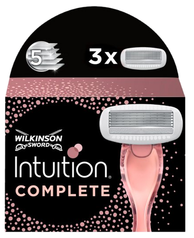 WILKINSON SWORD Intuition Complete – 3 asmens kasetes sievietēm