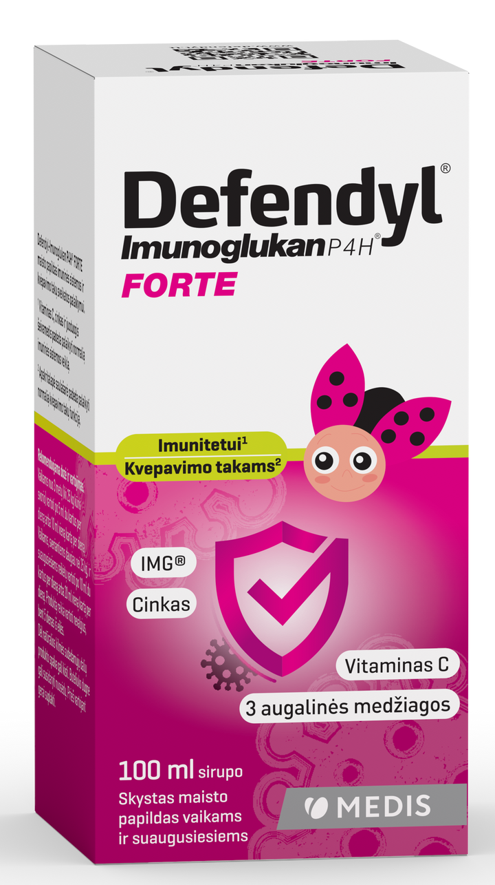 DEFENDYL Imunoglukan P4H Forte Junior – šķidrums 100 ml