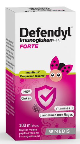 DEFENDYL Imunoglukan P4H Forte Junior – šķidrums 100 ml