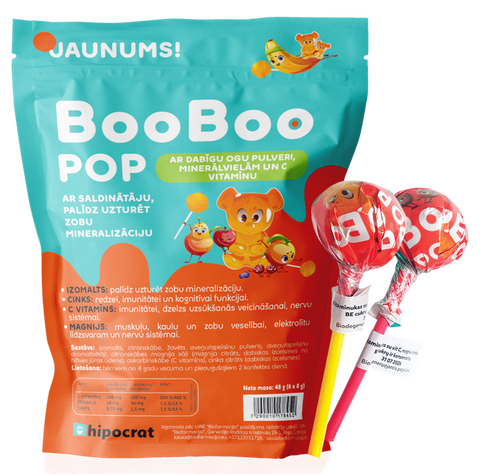 BIOFARMACIJA BooBoo Pop saldumi 6 gab.