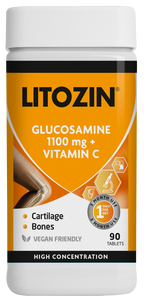LITOZIN  Glikozamīns 1100mg + C vitamīns, 90 tabletes