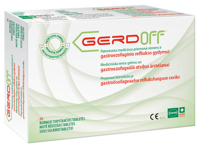 GERDOFF 20 tabletes