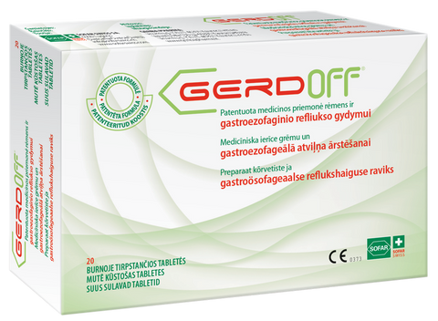 GERDOFF 20 tabletes