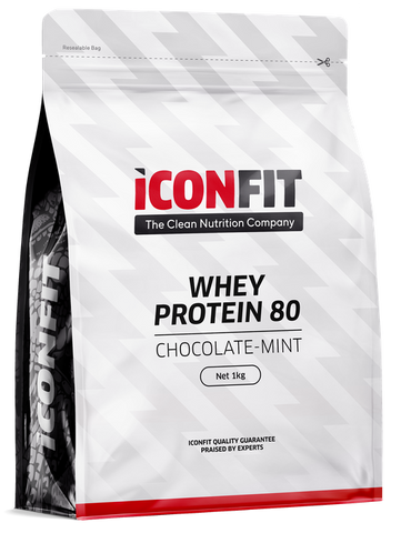 ICONFIT Whey Protein 80 Chocolate-Mint - 1000 g pulveris