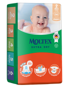 MOLTEX Extra Dry Mini 2 autiņbiksītes, 36 gabali