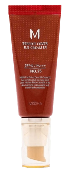 MISSHA M Perfect Cover BB NO.25 Warm Beige sejas krēms ar SPF42, 50 ml